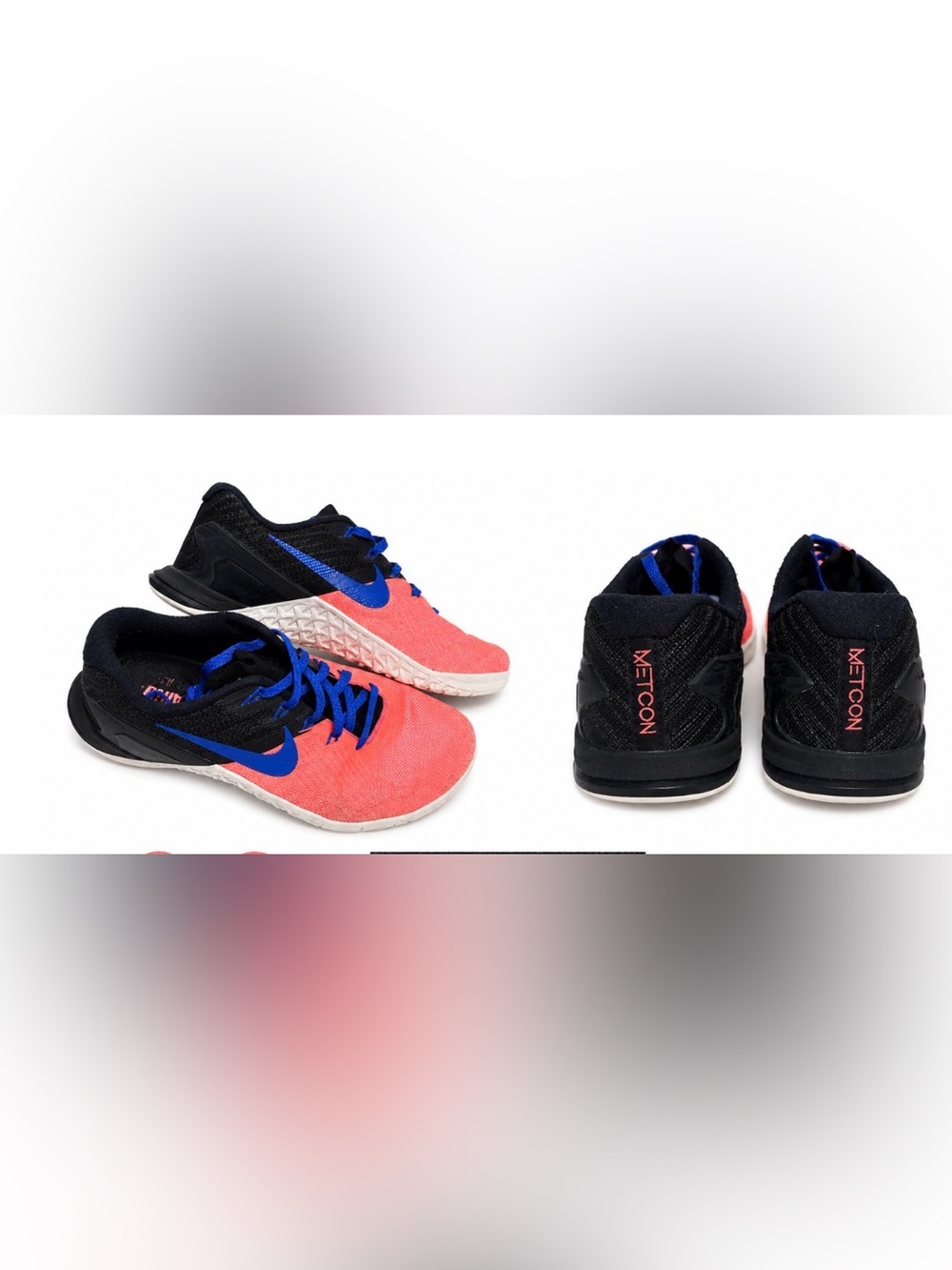 Nike Metcon Training Shoes Coral Pink Blue Cross Training Sneakers

Description: